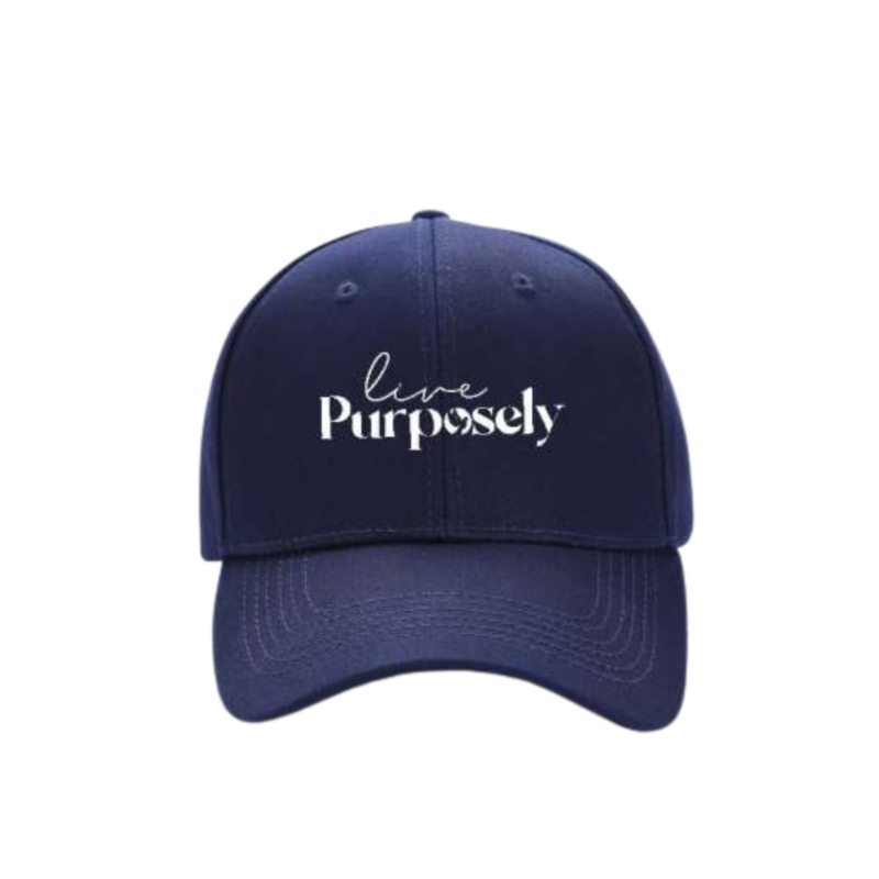 Live Purposely Dad Hat Navy